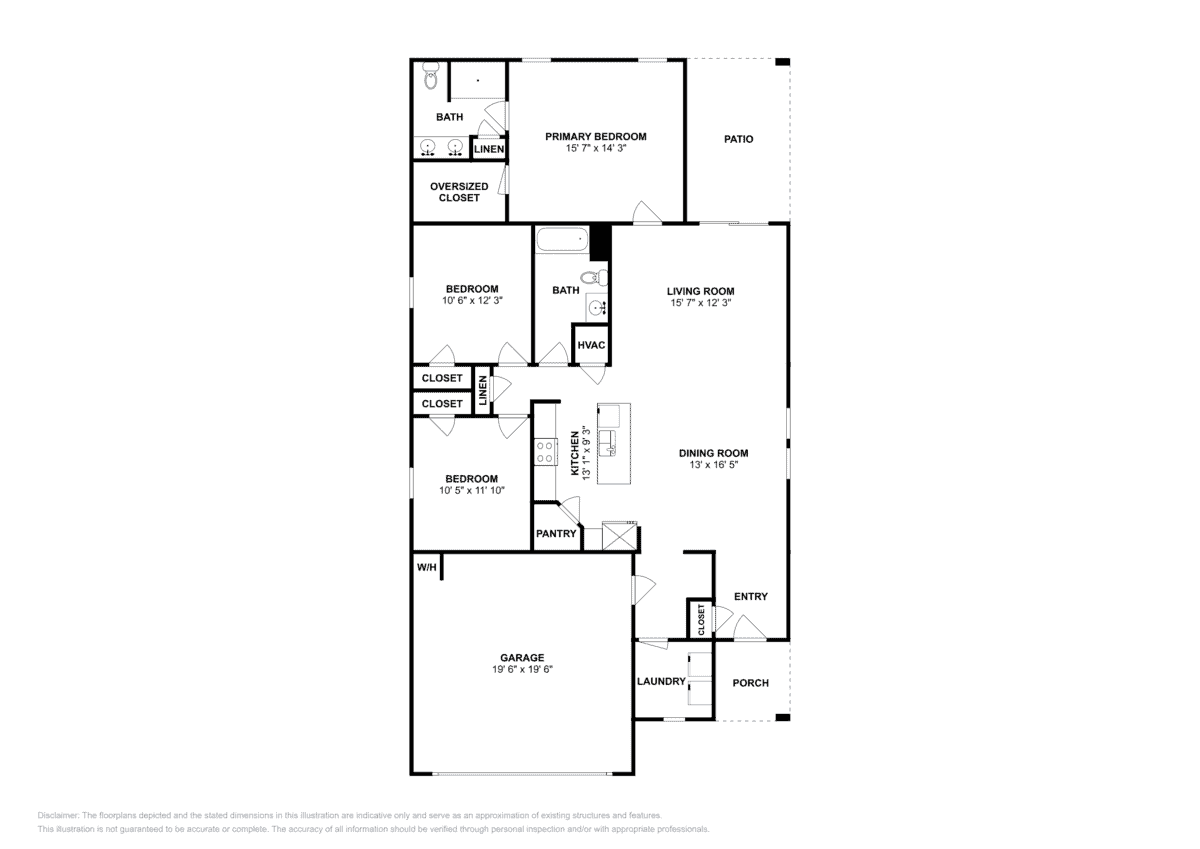 Glimmer Floor Plan at Trails at Culebra