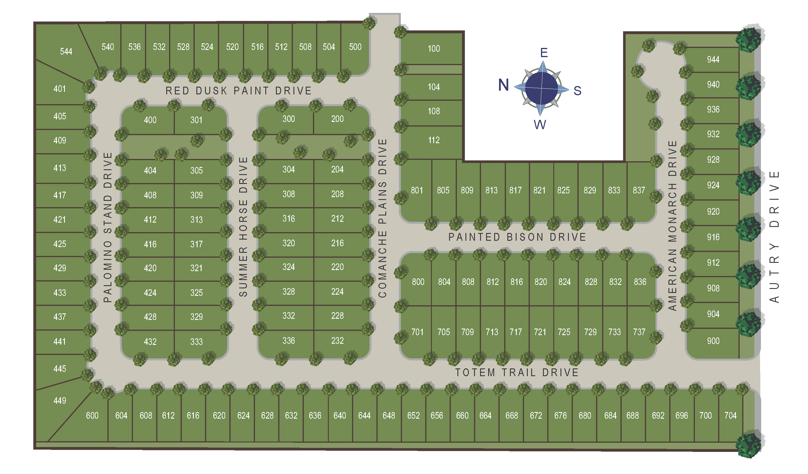 Palomino Ranch site map