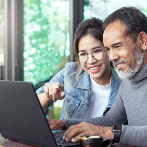 People on computer